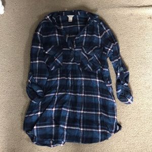 Flannel Material Long Sleeve